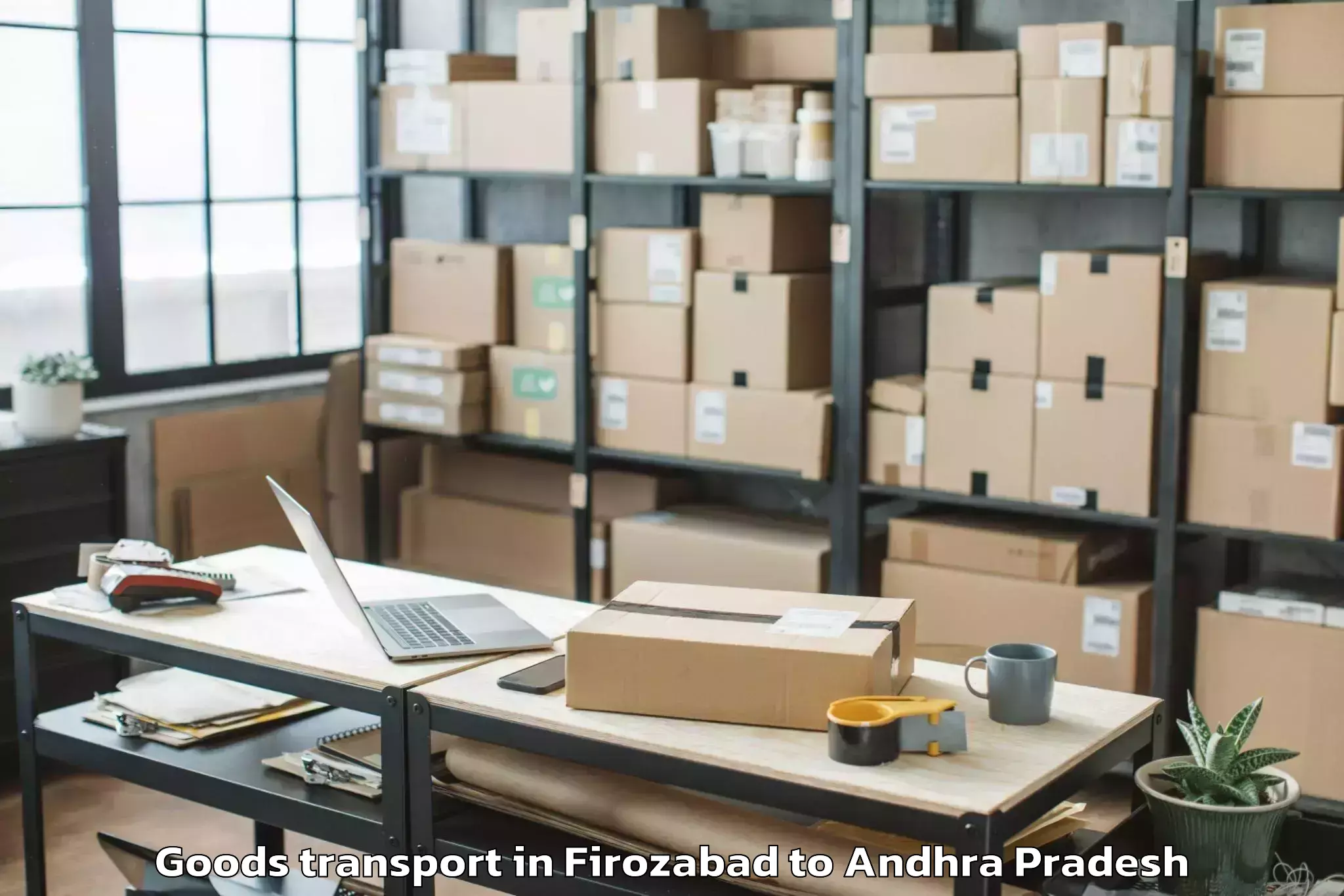 Comprehensive Firozabad to Nuzvid Goods Transport